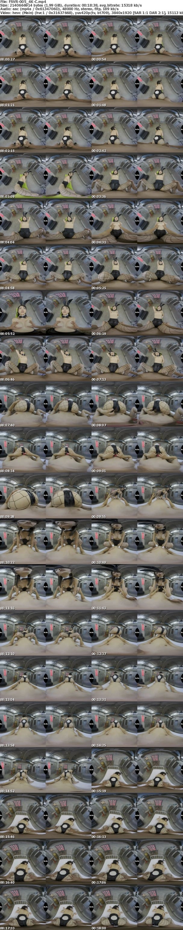 (VR) [4K] FSVR-005 ３DVR 快感バニーガール連続イキ狂い　妃月るい