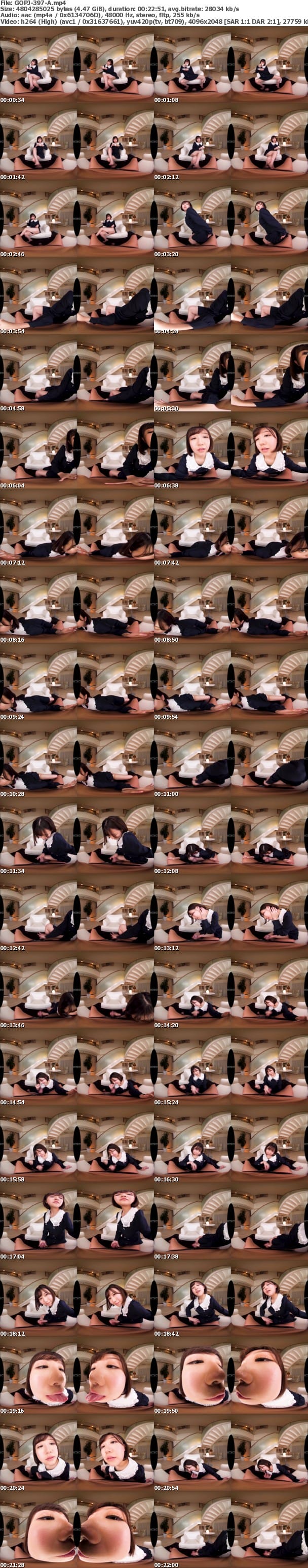 (VR) GOPJ-397 HQ 劇的超高画質 高貴で淫靡なお嬢様 見下し弄ぶ寸止めささやき淫語