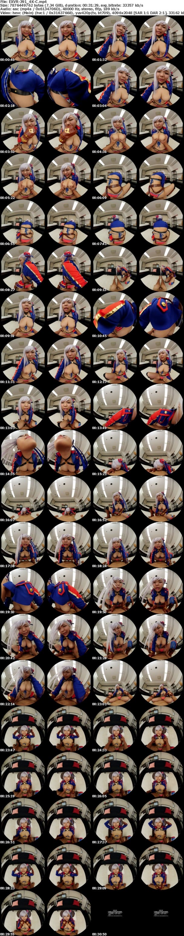 (VR) [4K] EXVR-391 Hカップ！肉食爆乳レイヤーと個撮生ハメ！ どちゃシココスでグイグイこられて我慢できずにパイパンマンコに夢中でオフパコ！ 稲場るか