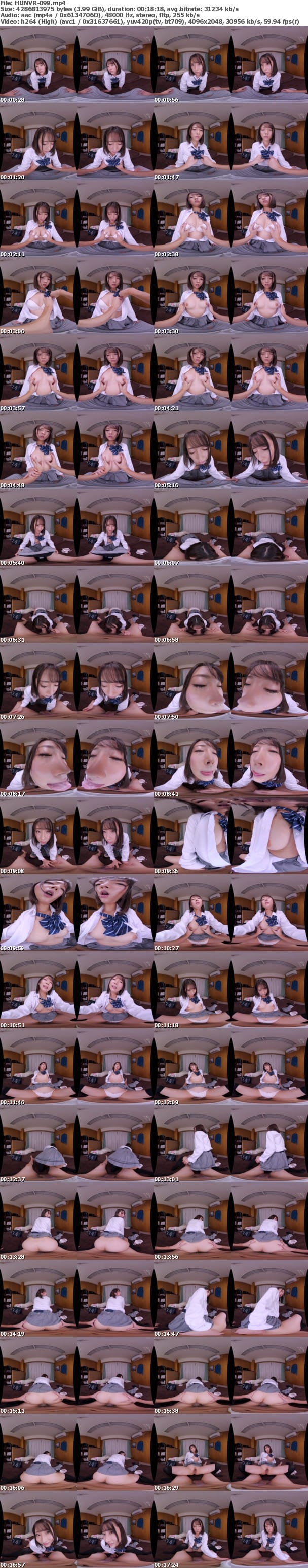 (VR) HUNVR-099 忙しいひとのための約10分で抜けるVR！！ネットで知り合った詳細不明の神待ち女子編