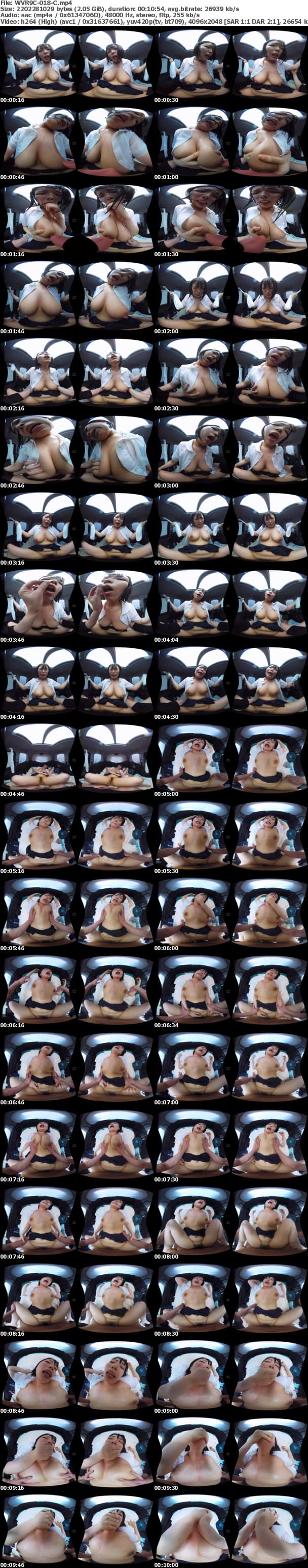 (VR) WVR9C-018 真夏の炎天下の狭い車内で汗だくになって肉食系カーセックスしまくりました 女子○生大原あむ 孤独な者同士の情熱のカーセックス編