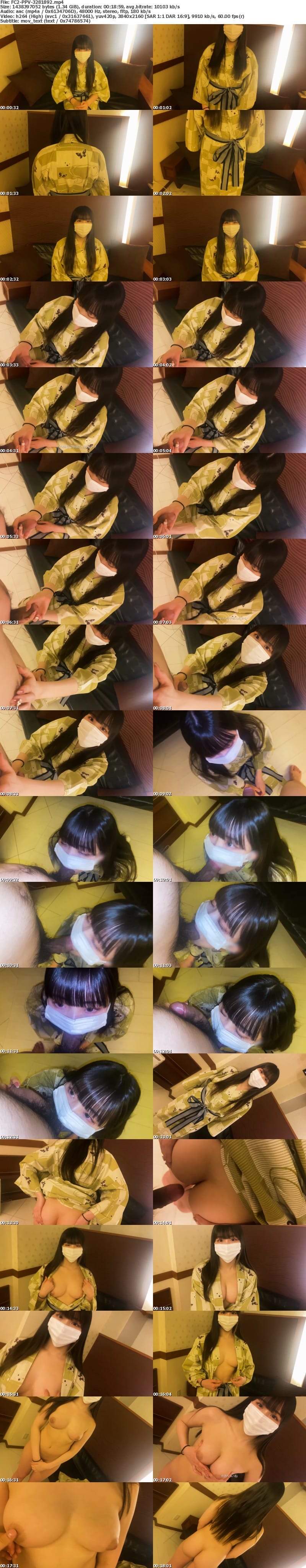 FC2 PPV 3281892 【スペシャル】Fカップ神スタイルの爆美女と浴衣エッチで温泉デートセット！3本一挙公開。大量初顔射と中出しsex！！！！後悔させません。本数限定公開