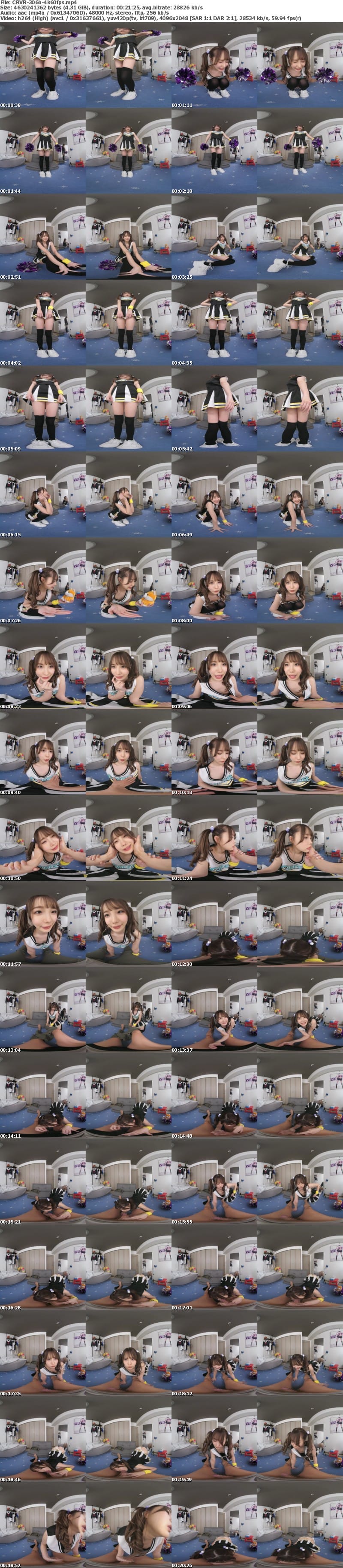 CRVR-306 【VR】「かわい過ぎてごめんね」アドリブだらけの超リラックスいちかに幸せが止まらない チアガールのTバック尻に即ズボッVR 松本いちか